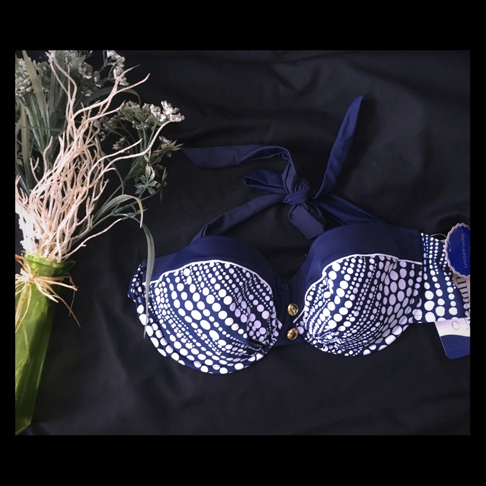 Women’s Vintage Timeless Polkadot Nautical Bikini